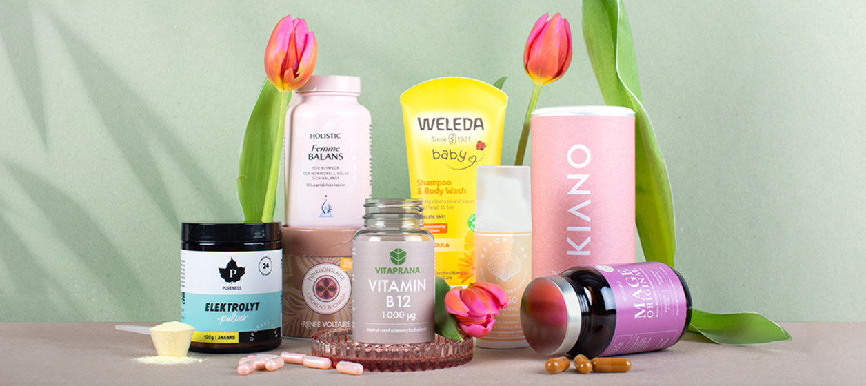 Vårkänslor inifrån och ut Bild på kosttillskott, skönhet och superfood produkter